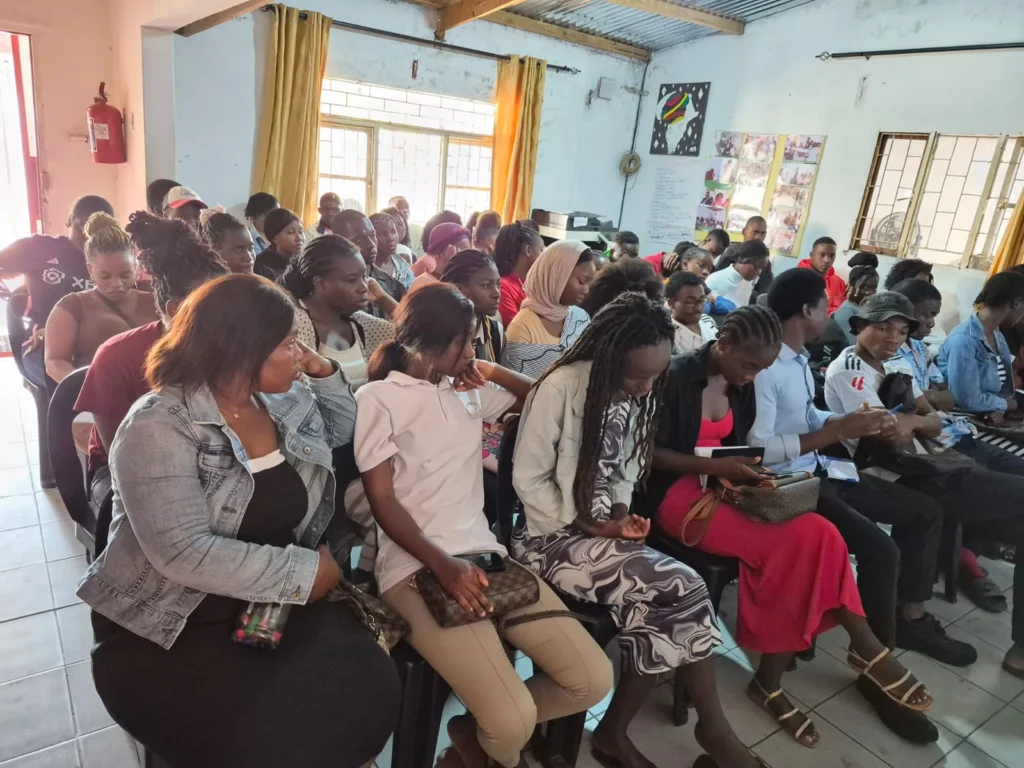Group of young people at a capacity-building session