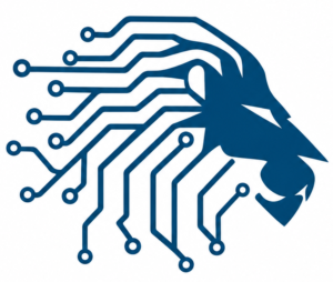 Alford Khorporate logo (blue AK)